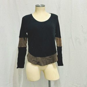 We the Free / Free People TP x XS Long Sleeve Two Color Shirt